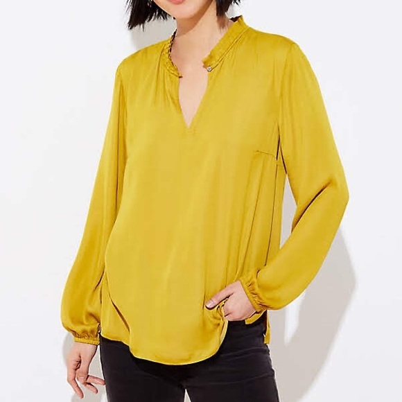 LOFT Back Peplum Blouse - Picture 2 of 8